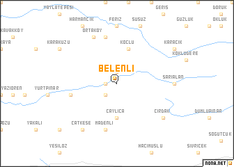 map of Belenli