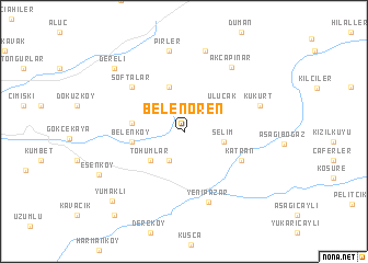 map of Belenören