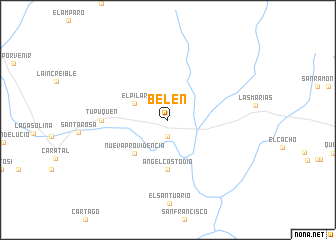 map of Belén