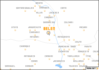 map of Belén