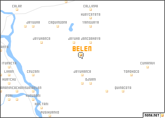 map of Belén