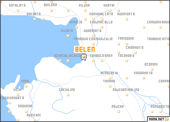 map of Belén