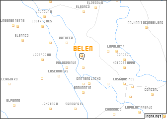 map of Belén