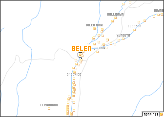 map of Belén