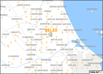 map of Belén