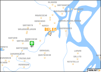 map of Belén