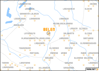 map of Belén