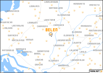 map of Belén