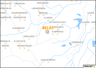 map of Belén