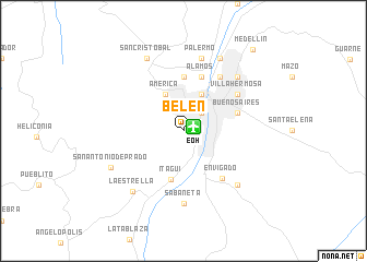 map of Belén