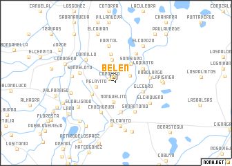 map of Belén