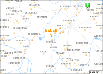 map of Belén