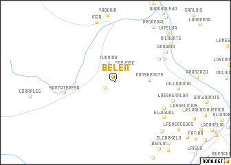 map of Belén