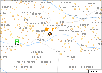 map of Belén