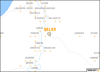 map of Belén