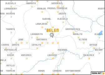 map of Belén