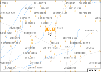 map of Belén