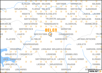 map of Belén