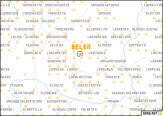 map of Belén