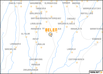 map of Belén