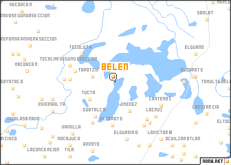 map of Belén