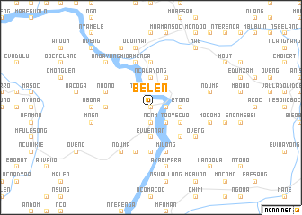 map of Belén