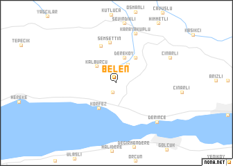 map of Belen