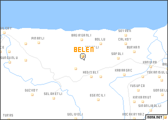 map of Belen