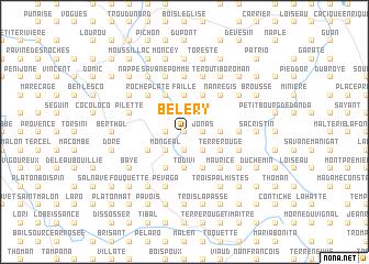 map of Belery