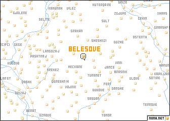 map of Belesovë