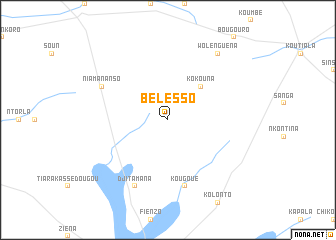 map of Bélesso