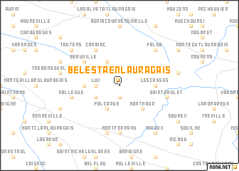 map of Bélesta-en-Lauragais