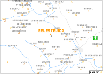 map of Beleštevica