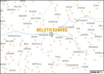 map of Beletićev Breg