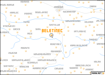 map of Beletinec