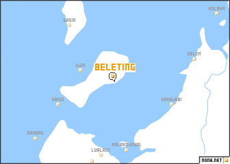 map of Beleting