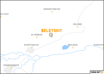 map of Beletskiy