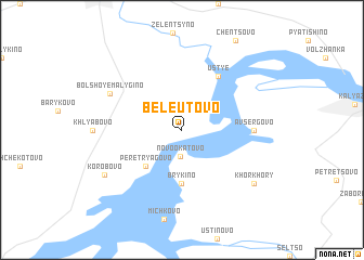 map of Beleutovo