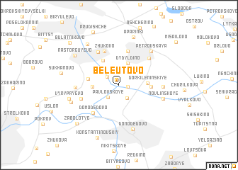 map of Beleutovo