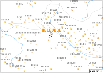 map of Bele Vode