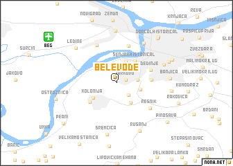 map of Bele Vode