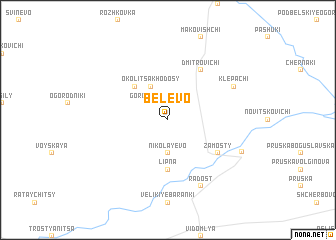 map of Belëvo