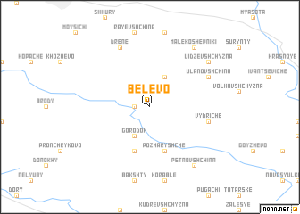 map of Belëvo