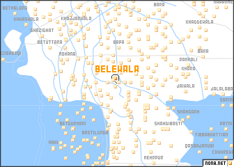 map of Belewāla