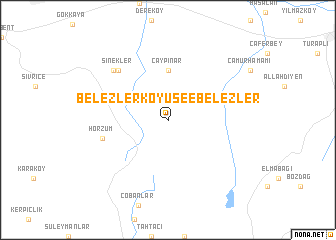 map of Belezlerköyü see Belezler