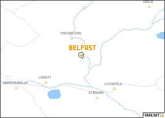 map of Belfast