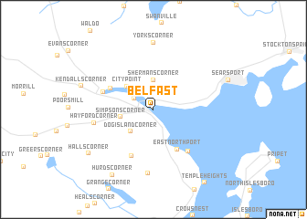 map of Belfast