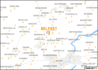 map of Belfast