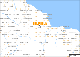 map of Belfield