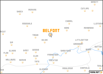map of Belfont